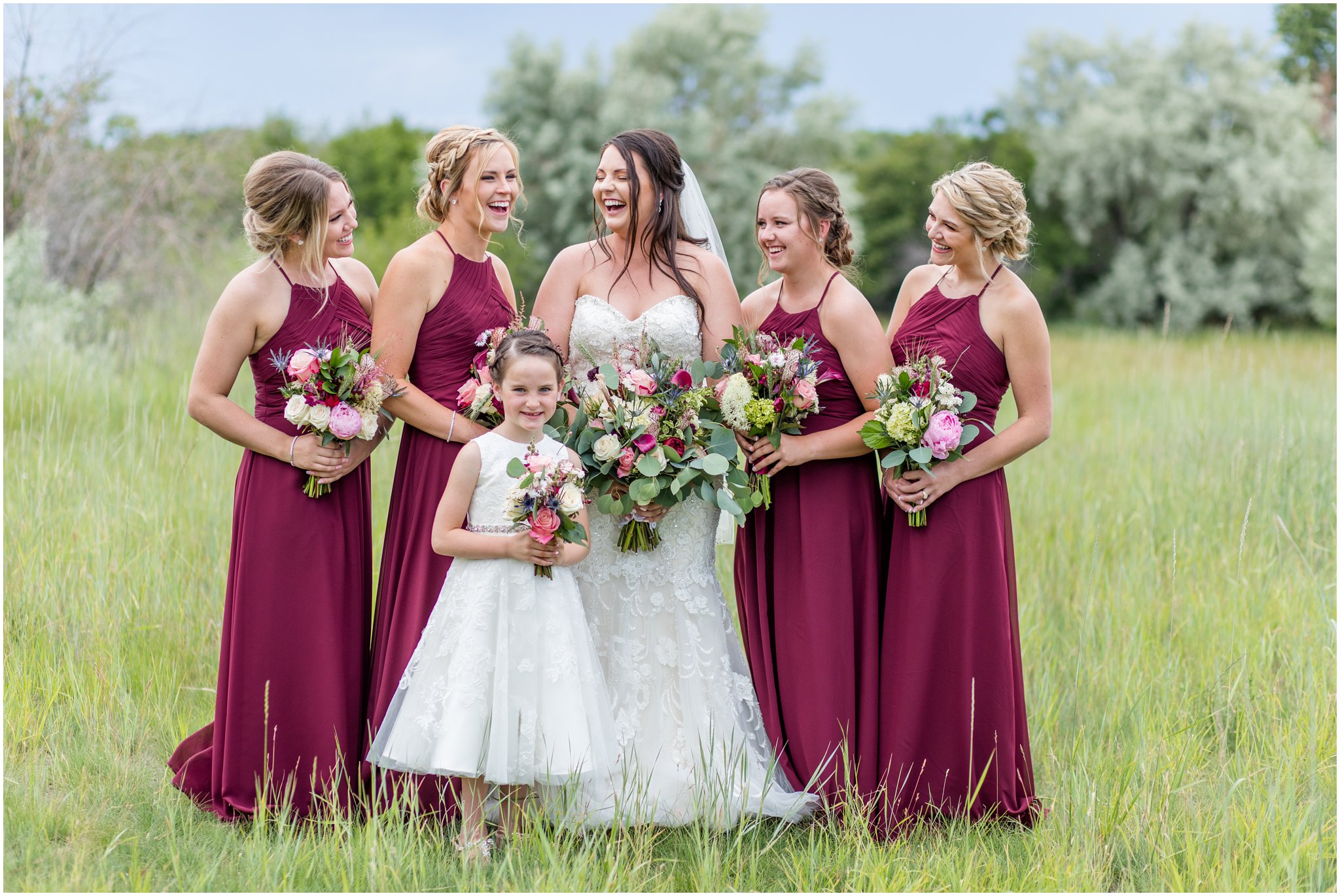 Kylee + Ryan: Rustic Ranch Wedding in Helena • Cheers MT  Rustic ranch  weddings, Burgundy bridesmaid dresses, Rustic wedding inspiration